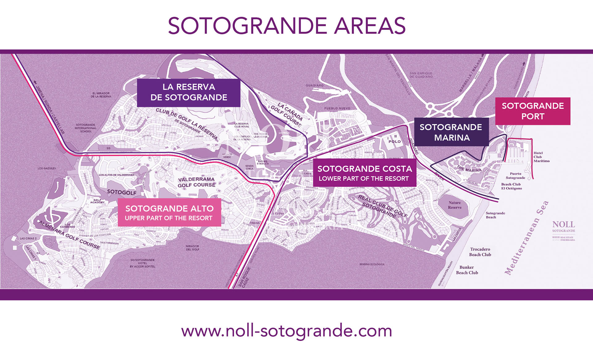 Sotogrande Map: Areas / Neighborhoods - Updated March 2021
