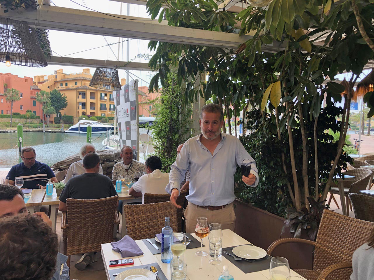 Antonio Benjumea at Don Diego Restaurant